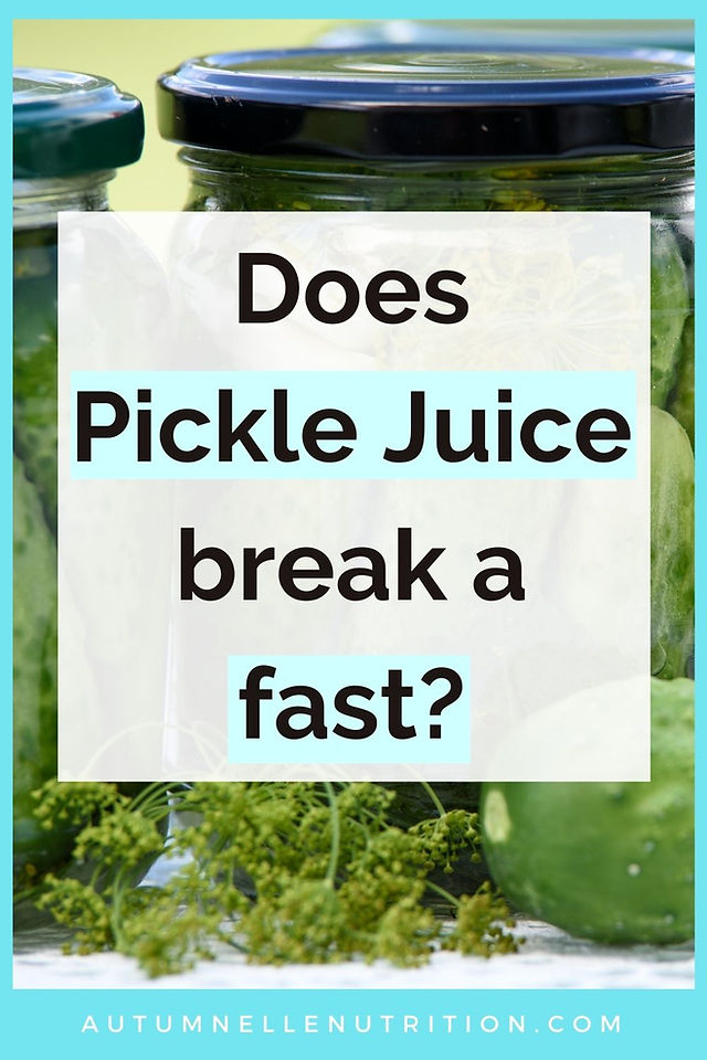 Does Pickle Juice Break a Fast?