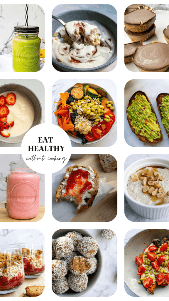 how to eat healthy without cooking?