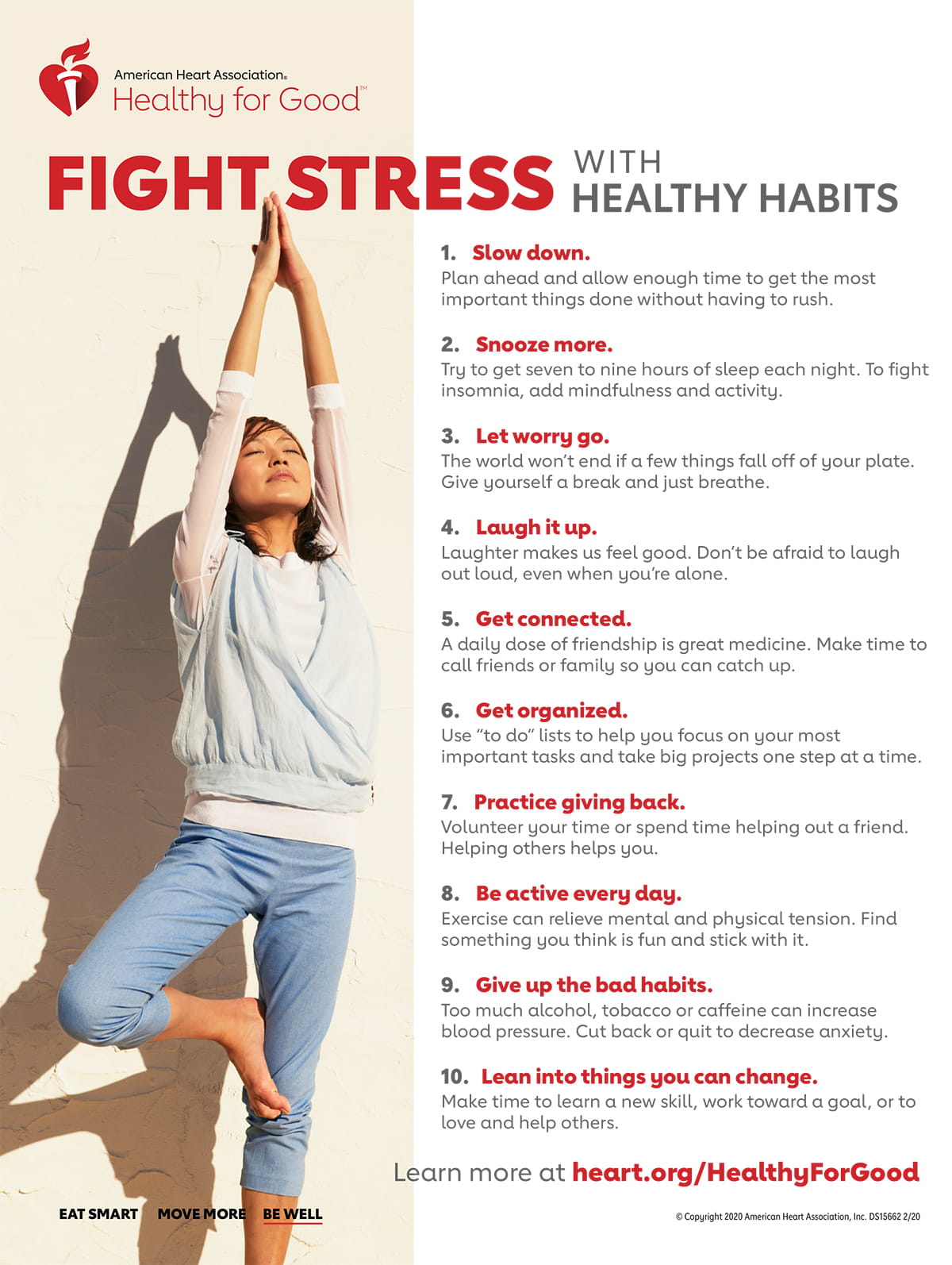 How does stress impact a healthy lifestyle?