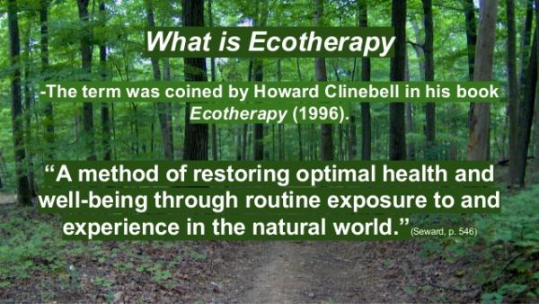 What is ecotherapy?